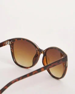 Sarah Brown Wide Frame Sunglasses