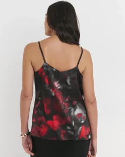 Satin Cowl Neck Strappy Cami