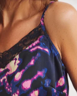 Satin Lace Trim Cami