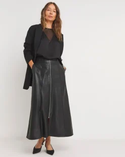 Satin Mix Sheer Vest