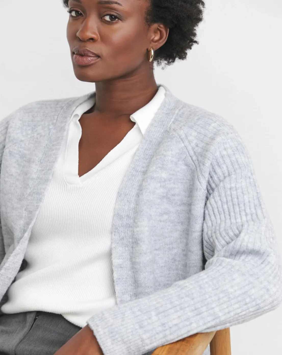 Seam Detail Edge to Edge Cardigan