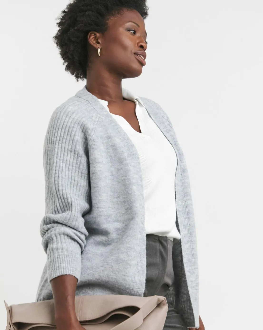 Seam Detail Edge to Edge Cardigan