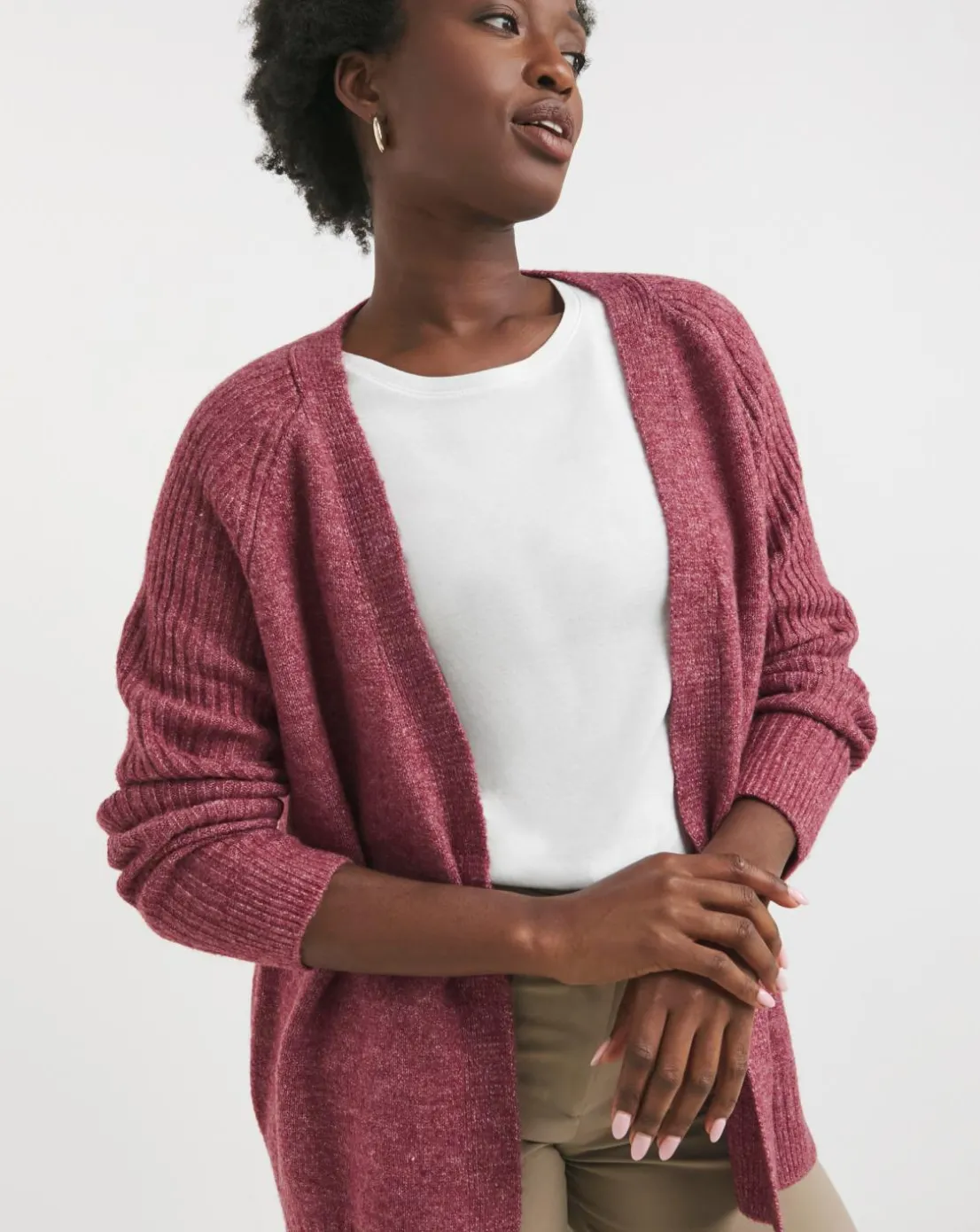 Seam Detail Edge to Edge Cardigan