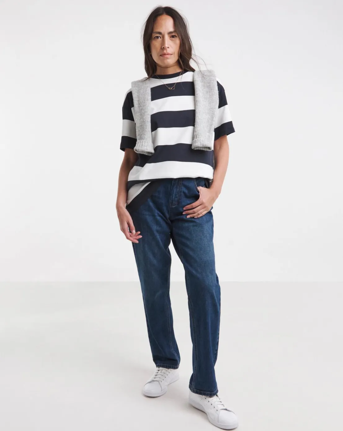 Short Sleeve Wide Stripe T-Shirt