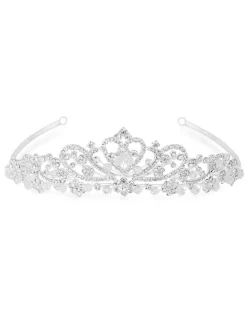 Silver crystal diamante tiara