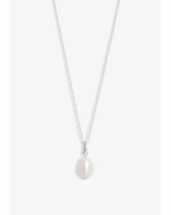 Simply Silver Sterling Silver 925 Semi Precious Pearl Pendant
