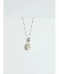 Simply Silver Sterling Silver 925 Semi Precious Pearl Pendant
