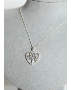 Simply Silver Sterling Silver 925 Tree Of Love Heart Pendant