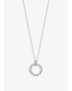 Simply Silver Sterling Silver 925 Twisted Open Wreath Pendant