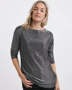 Slash Neck Longline Top