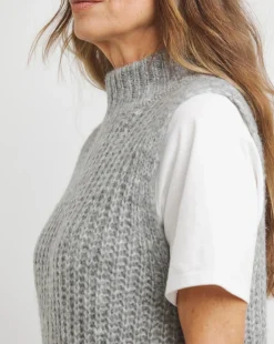 Sleeveless Roll Neck Tunic