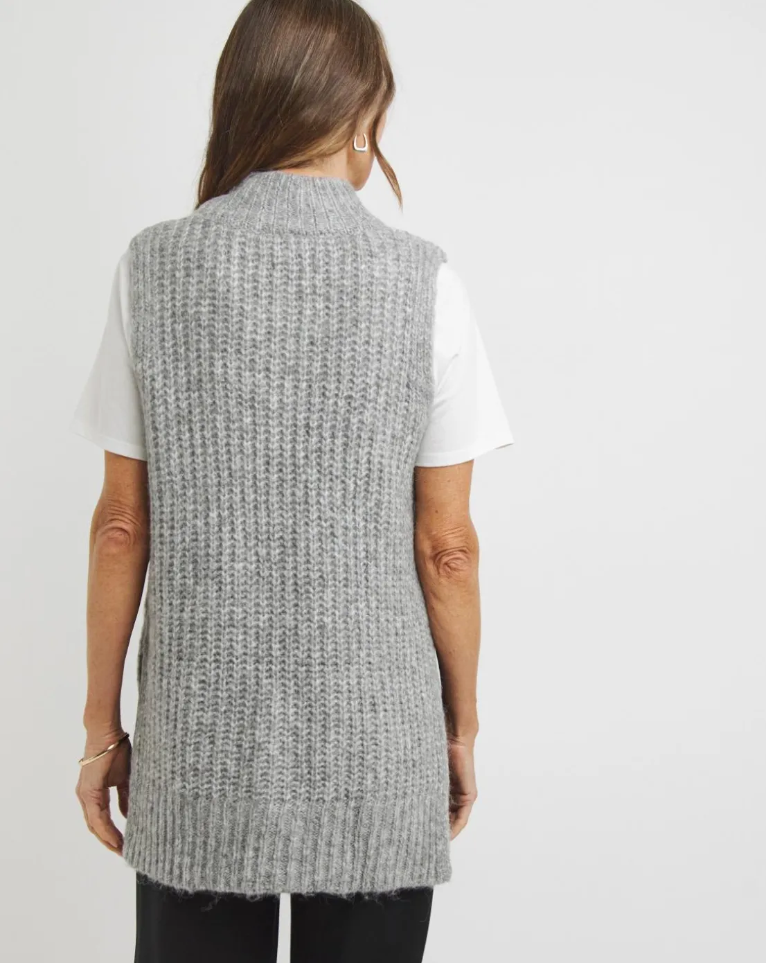 Sleeveless Roll Neck Tunic