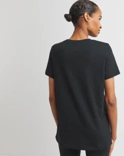 Snowdonia Black Chest Print T-Shirt