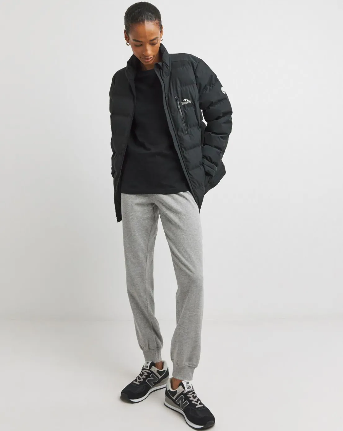 Snowdonia Black Showerproof Short Coat