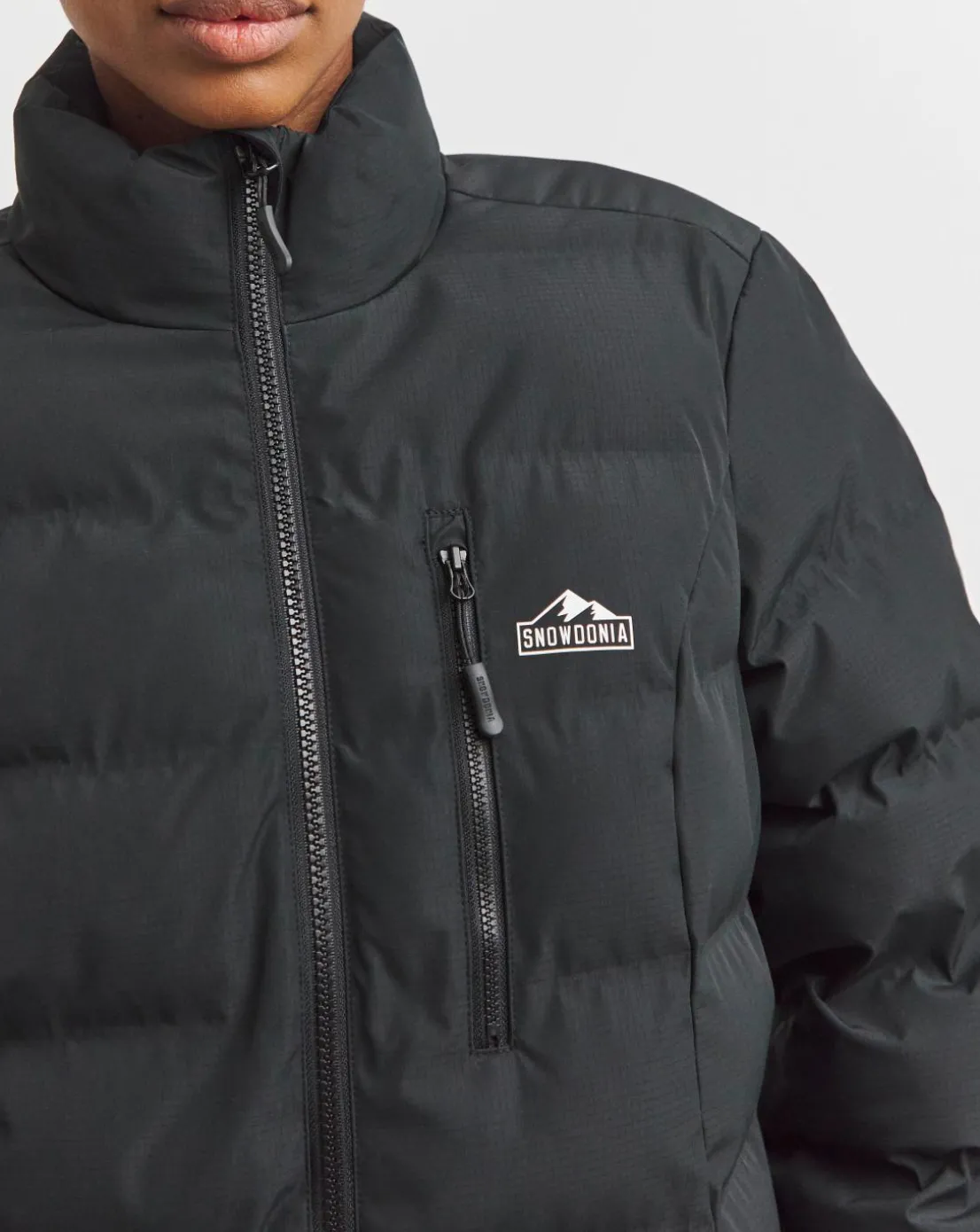 Snowdonia Black Showerproof Short Coat