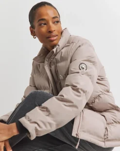 Snowdonia Blush Shower Proof Short Padded Jacket