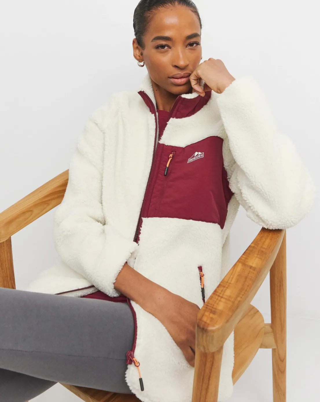 Snowdonia Ecru Borg Lined Jacket