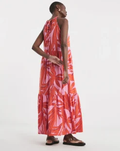 Soft Touch Jersey Halter Neck Maxi Dresss