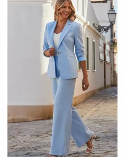 Sosandar 100% Linen Wide Leg