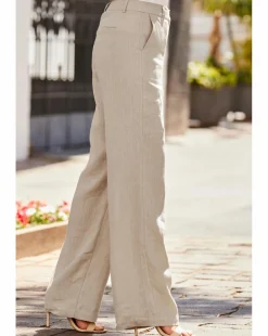 Sosandar 100% Linen Wide Leg