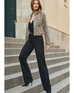 Sosandar Animal Denim Jacket