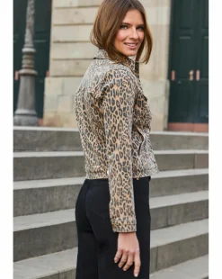 Sosandar Animal Denim Jacket