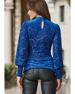 Sosandar Burnout Blouse