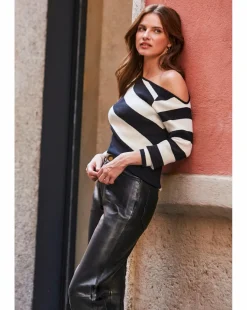 Sosandar Fine Gauge Ribbed Jumper