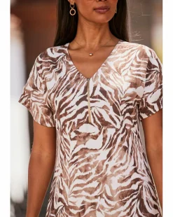 Sosandar Flutter Sleeve Shift Dress