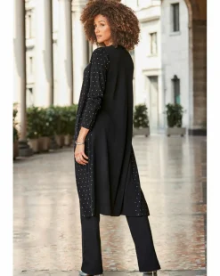 Sosandar Heatseal Fine Knit Midi Cardi