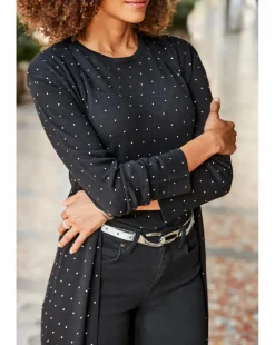 Sosandar Heatseal Fine Knit Midi Cardi