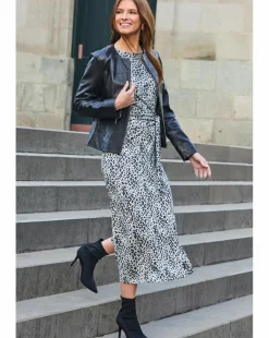 Sosandar Leopard Jersey Dress