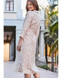 Sosandar Linen Shirt Dress