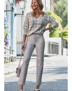 Sosandar Metallic Houndstooth Jumper