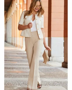 Sosandar Short Sleeve Boucle Jacket