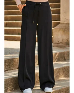 Sosandar Side Stripe Wide Leg Trouser