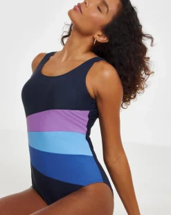 Sports Piping Swimsuit