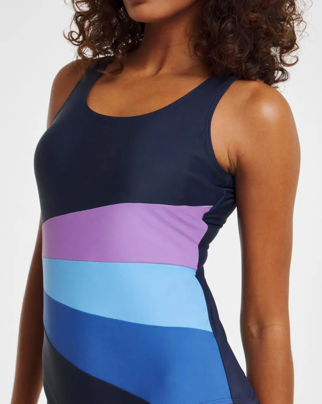 Sports Piping Swimsuit