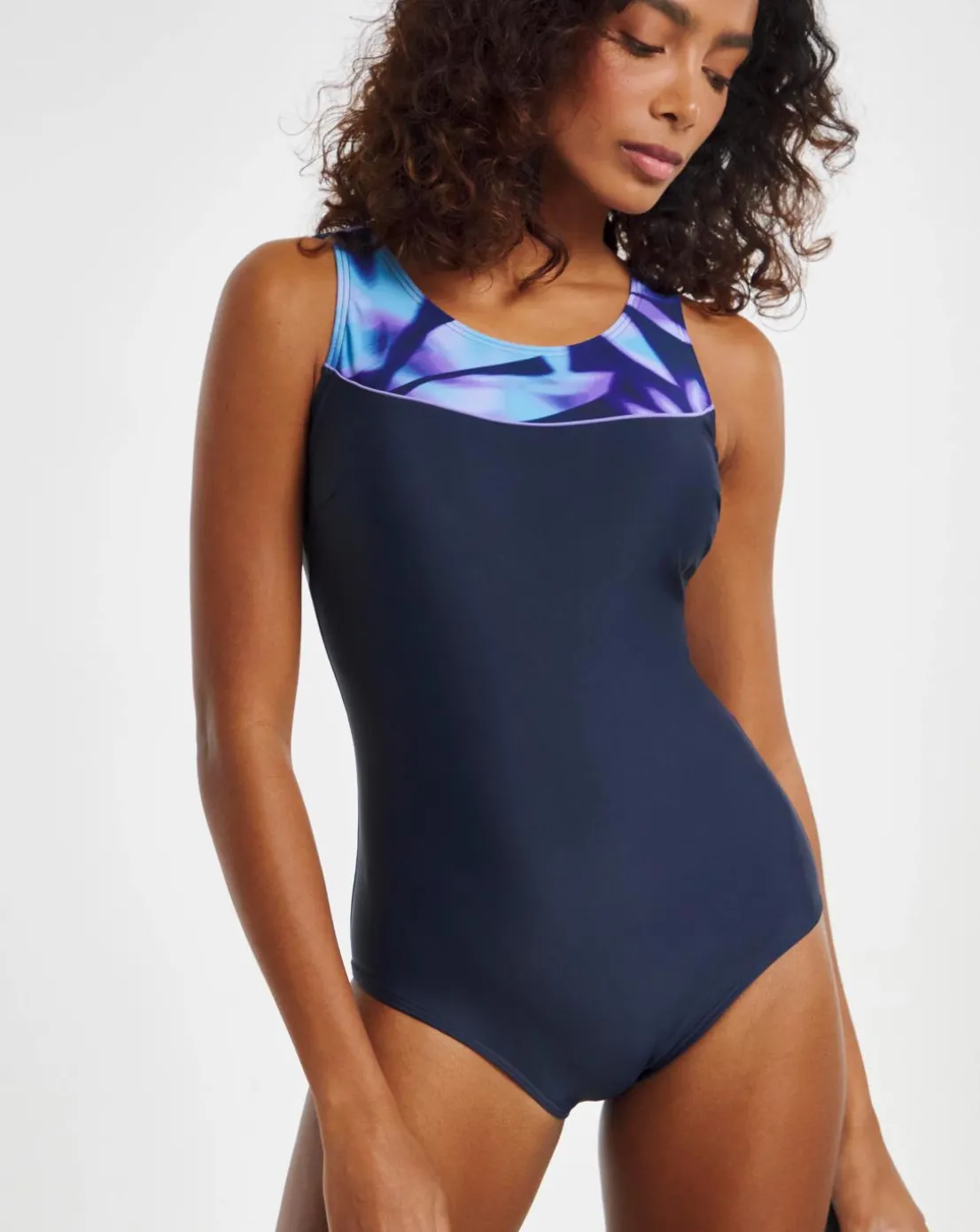 Sports Scoop Neck Swimsuit