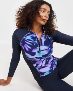 Sports Zip Up Rash Vest