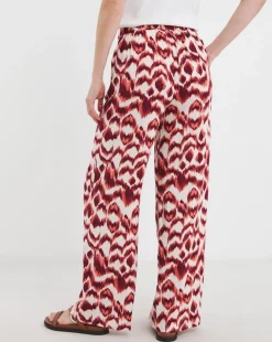 Spun Viscose Wide Leg Trousers