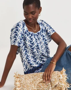 Square Neck Half Sleeve Top