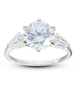 Sterling Silver Cubic Zirconia Ring