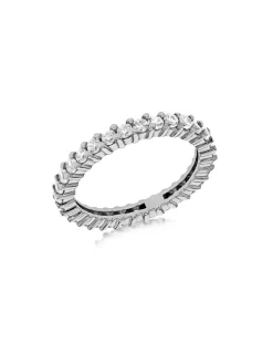 Sterling Silver CZ Eternity Ring