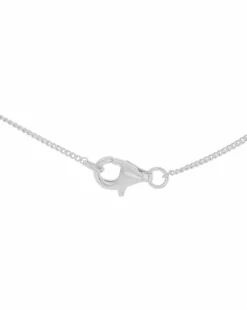 Sterling Silver CZ Linked-Rings Necklace