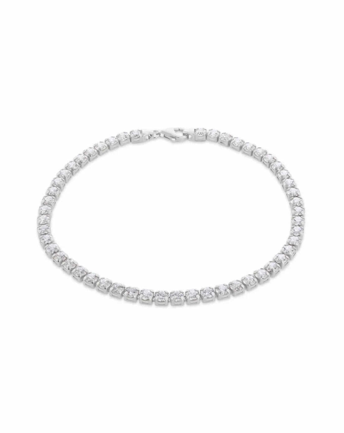 Sterling Silver CZ Tennis Bracelet