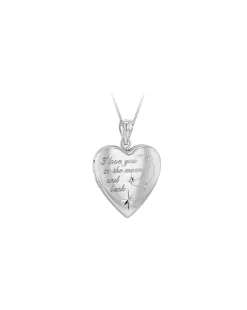 Sterling Silver Heart Locket Necklace