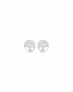 Sterling Silver Tree Earrings
