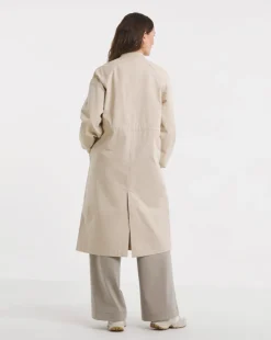 Stone Longline Bomber Jacket