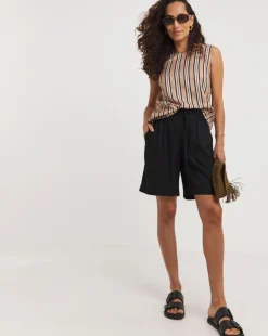 Stripe Shell Tank Top